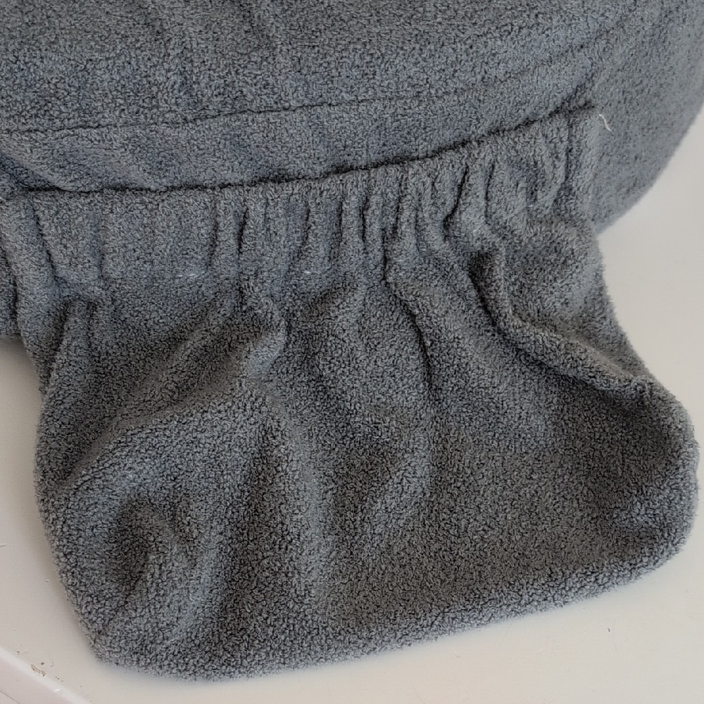 My Brest Friend Deluxe Nursing Pillow in Gray with Pocket, Adjustable Strap - Picture 9 of 16